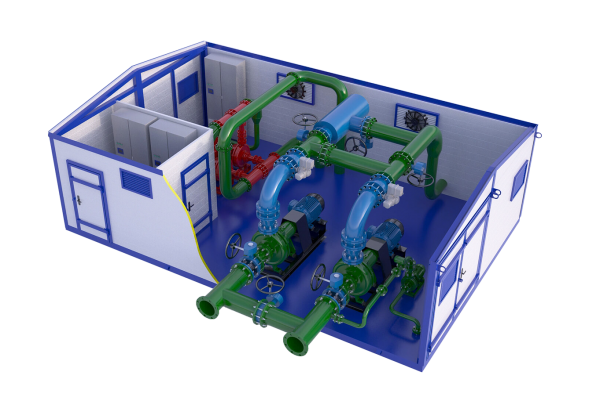 Проект повысительной насосной станции водоснабжения